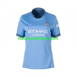 Manchester City Dames Shirt met Bedrukking Thuis 2024-2025 Korte Mouw