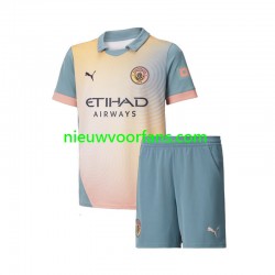 Manchester City Kind Shirt met Bedrukking Vierde 2024-2025 Korte Mouw