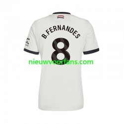 Manchester United Heren Shirt met Bedrukking Bruno Fernandes 8 Derde 2024-2025 Korte Mouw