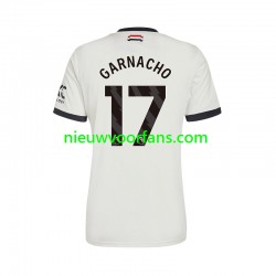Manchester United Heren Shirt met Bedrukking GARNACHO 17 Derde 2024-2025 Korte Mouw