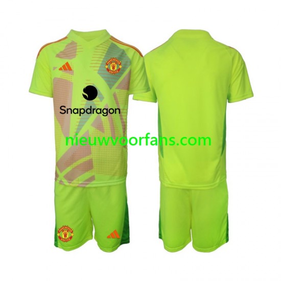 Manchester United Kind Shirt met Bedrukking Doelman Uit 2024-2025 Korte Mouw