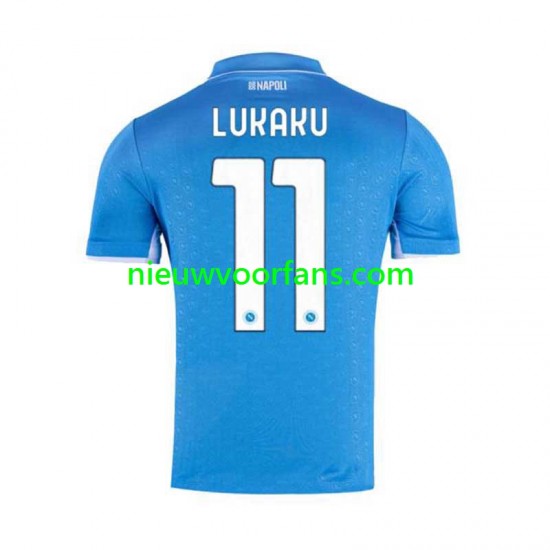Napoli Heren Shirt met Bedrukking Lukaku 11 Thuis 2024-2025 Korte Mouw