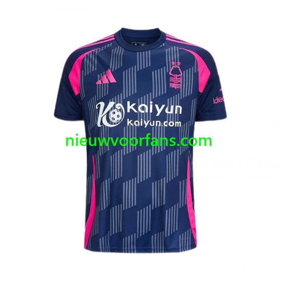 Nottingham Forest Heren Shirt met Bedrukking Uit 2024-2025 Korte Mouw