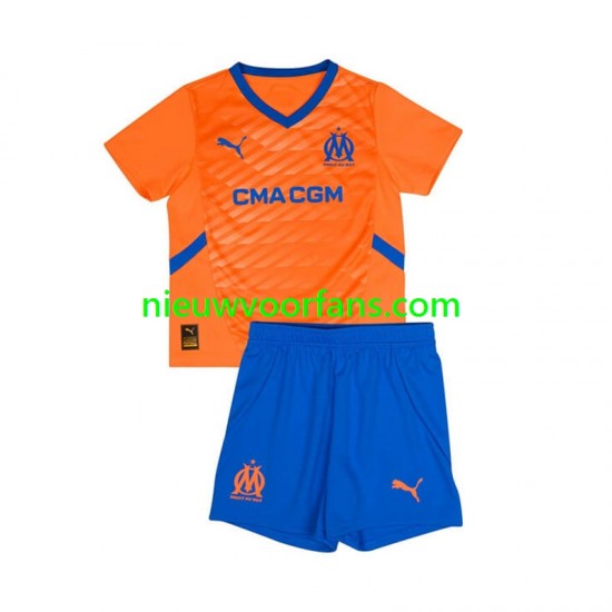Olympique Marseille Kind Shirt met Bedrukking Derde 2024-2025 Korte Mouw