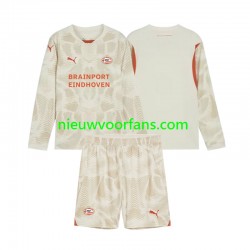 PSV Eindhoven Kind Shirt met Bedrukking Doelman Derde 2024-2025 Lange Mouw