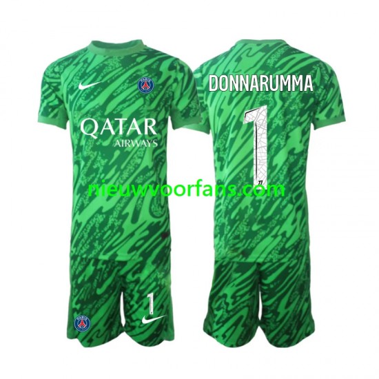Paris Saint-Germain Kind Shirt met Bedrukking Doelman Gianluigi Donnarumma 1 Uit 2024-2025 Korte Mouw