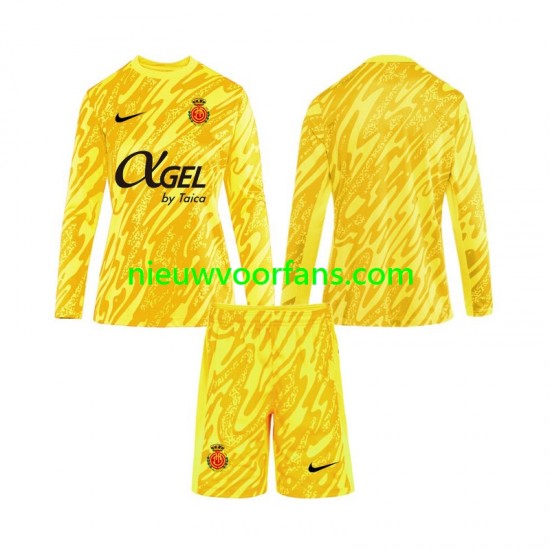 Kind Shirt met Bedrukking Doelman RCD Mallorca Derde 2024-2025 Lange Mouw