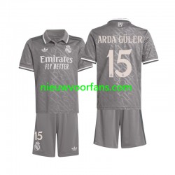 Real Madrid Kind Shirt met Bedrukking Arda Guler 15 Derde 2024-2025 Korte Mouw