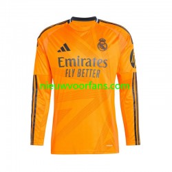 Real Madrid Heren Shirt met Bedrukking Uit 2024-2025 Lange Mouw