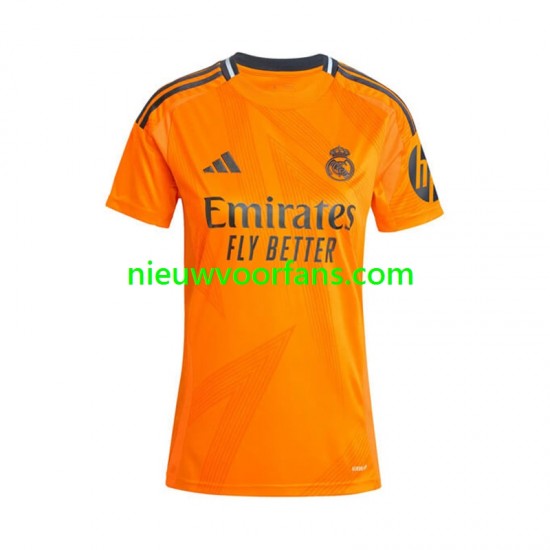 Real Madrid Dames Shirt met Bedrukking Uit 2024-2025 Korte Mouw