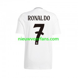 Real Madrid Heren Shirt met Bedrukking Cristiano Ronaldo 7 Thuis 2024-2025 Korte Mouw
