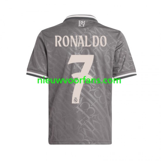Real Madrid Heren Shirt met Bedrukking Cristiano Ronaldo 7 Derde 2024-2025 Korte Mouw