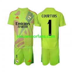 Real Madrid Kind Shirt met Bedrukking Doelman COURTOIS 1 Vierde 2024-2025 Korte Mouw