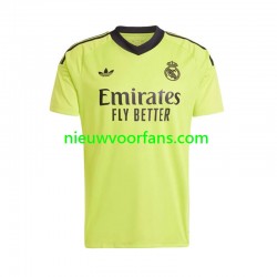 Real Madrid Heren Shirt met Bedrukking Doelman Derde 2024-2025 Korte Mouw