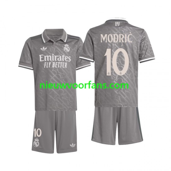 Real Madrid Kind Shirt met Bedrukking Modrić 10 Derde 2024-2025 Korte Mouw