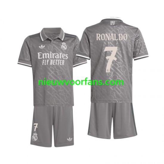 Real Madrid Kind Shirt met Bedrukking Ronaldo 7 Derde 2024-2025 Korte Mouw