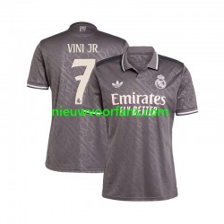 Real Madrid Heren Shirt met Bedrukking VINI JR 7 Derde 2024-2025 Korte Mouw