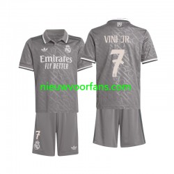 Real Madrid Kind Shirt met Bedrukking Vini JR. 7 Derde 2024-2025 Korte Mouw