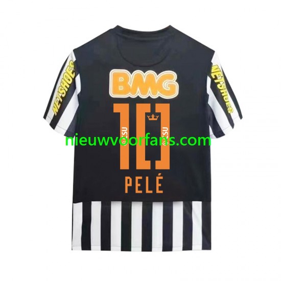 Heren Shirt met Bedrukking Santos PELE 10 -2012 Retro Uit 2011 Korte Mouw