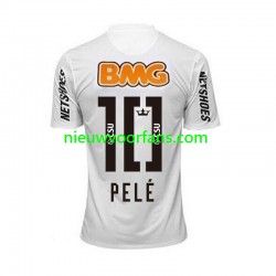 Heren Shirt met Bedrukking Santos PELE 10 -2012 Retro Thuis 2011 Korte Mouw