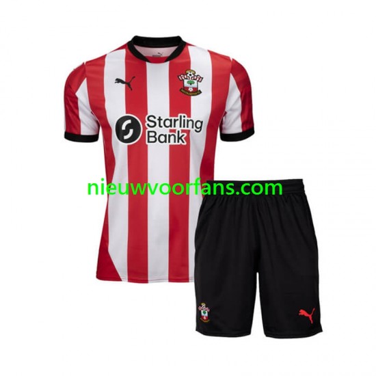 Southampton Kind Shirt met Bedrukking Thuis 2024-2025 Korte Mouw