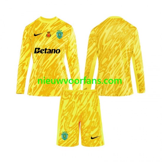 Sporting CP Kind Shirt met Bedrukking Doelman Derde 2024-2025 Lange Mouw