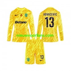Sporting CP Kind Shirt met Bedrukking Doelman Kovacevic 13 Derde 2024-2025 Lange Mouw