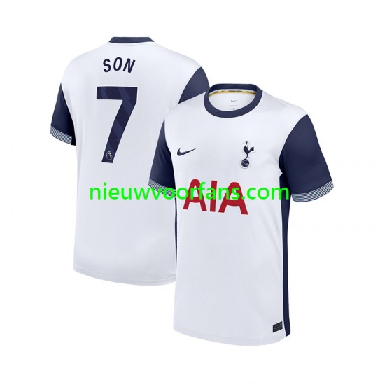 Tottenham Hotspur Heren Shirt met Bedrukking Son Heung-Min 7 Thuis 2024-2025 Korte Mouw