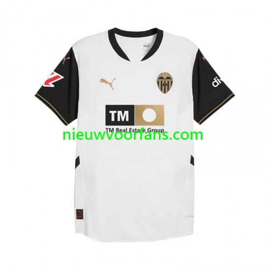 Valencia CF Heren Shirt met Bedrukking Thuis 2024-2025 Korte Mouw