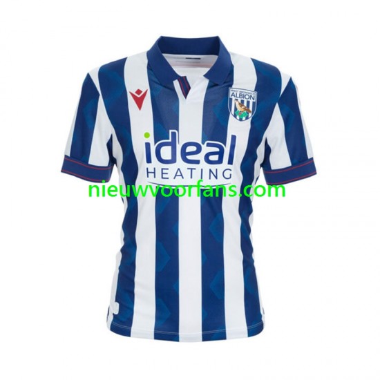 West Bromwich Albion Heren Shirt met Bedrukking Thuis 2024-2025 Korte Mouw