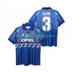AC Milan Heren Shirt met Bedrukking ALDINI 3 1995 1996 Retro Uit Korte Mouw