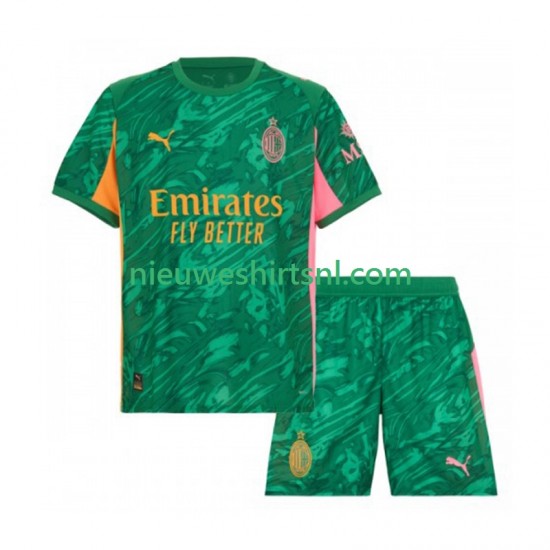 AC Milan Kind Shirt met Bedrukking Doelman Uit 2025-2026 Korte Mouw