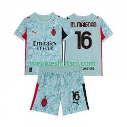 AC Milan Kind Shirt met Bedrukking Doelman Mike Maignan 16 Thuis 2025-2026 Korte Mouw