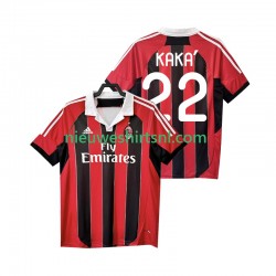 AC Milan Heren Shirt met Bedrukking KAKA 22 2012 2013 Retro Thuis Korte Mouw