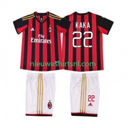AC Milan Kind Shirt met Bedrukking KAKA 22 2013 2014 Retro Thuis Korte Mouw
