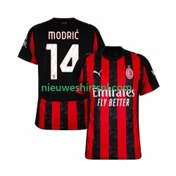 AC Milan Heren Shirt met Bedrukking Modrić Luca 14 Thuis 2025-2026 Korte Mouw