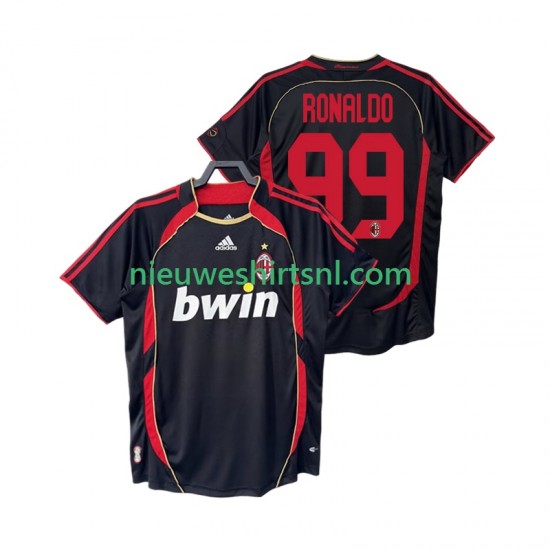 AC Milan Heren Shirt met Bedrukking RONALDO 99 2007 Retro Derde 2006 Korte Mouw
