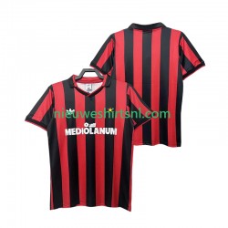AC Milan Heren Shirt met Bedrukking 1990 1991 Retro Thuis Korte Mouw