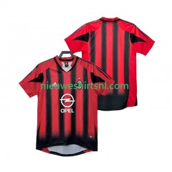 AC Milan Heren Shirt met Bedrukking 2005 Retro Thuis 2004 Korte Mouw