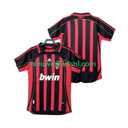 AC Milan Heren Shirt met Bedrukking 2007 Retro Thuis 2006 Korte Mouw