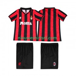 AC Milan Kind Shirt met Bedrukking 1993 Retro Thuis 1994 Korte Mouw