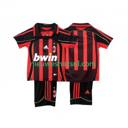 AC Milan Kind Shirt met Bedrukking 2007 Retro Thuis 2006 Korte Mouw