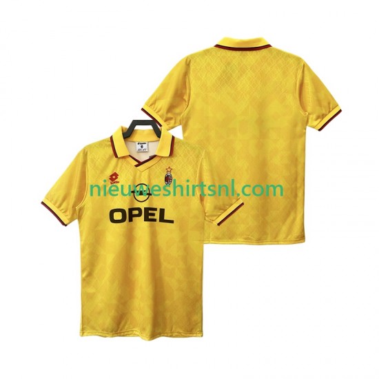 AC Milan Heren Shirt met Bedrukking 1995 1996 Retro Derde Korte Mouw