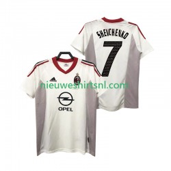 AC Milan Heren Shirt met Bedrukking SHEVCHENKO 7 2005 Retro Uit 2004 Korte Mouw