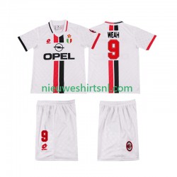 AC Milan Kind Shirt met Bedrukking WEAH 8 1996 1997 Retro Uit Korte Mouw