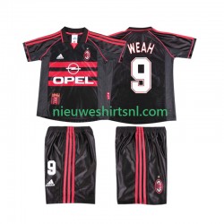 AC Milan Kind Shirt met Bedrukking WEAH 9 1998 Retro Derde 1999 Korte Mouw