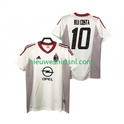 AC Milan Heren Shirt met Bedrukking rui costa 10 2005 Retro Uit 2004 Korte Mouw