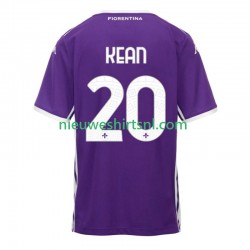Fiorentina Heren Shirt met Bedrukking Kean 20 Thuis 2025-2026 Korte Mouw