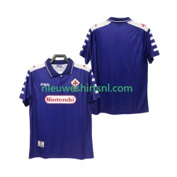 Fiorentina Heren Shirt met Bedrukking 1998 Retro Thuis 1999 Korte Mouw