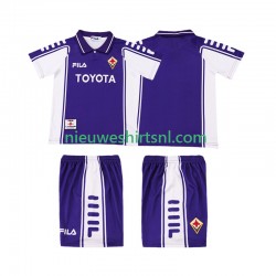 Fiorentina Kind Shirt met Bedrukking 2000 Retro Thuis 1999 Korte Mouw